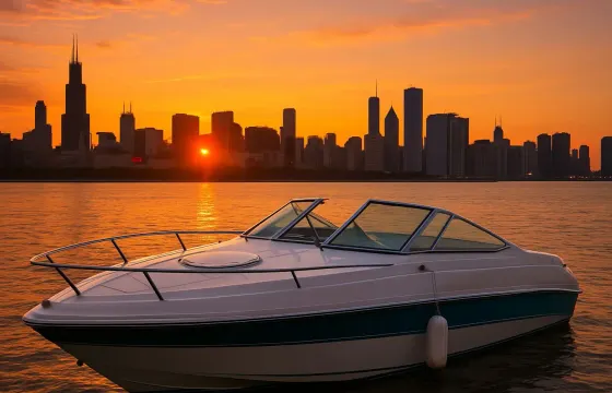 Beautiful Four Winns 225 Sundowner Boat With Big Sound System In Chicago