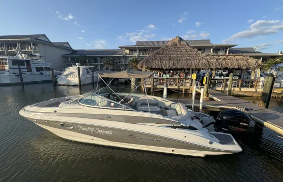 Hospitality at sea with Crownline 252 EX Deck Boat In Stone Harbor