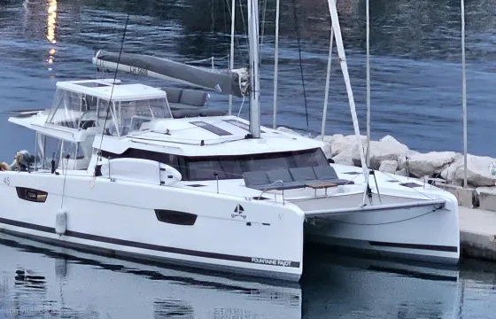 Luxurious Fountaine Pajot Elba 45 Catamaran Charter in Greece