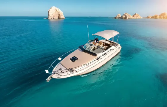 Cabo Private 29ft Yacht Cruise with Snorkeling and Swim Stop