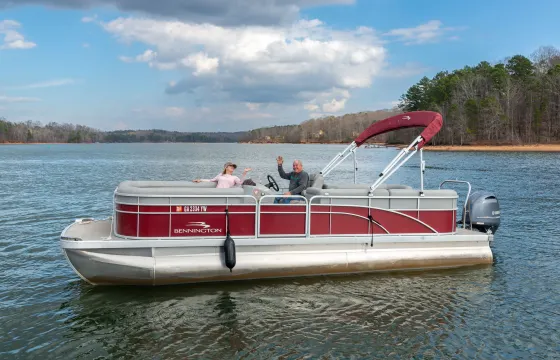 Bennington Tritoon 24' Yamaha 150hp Best Boat For Lake Hartwell