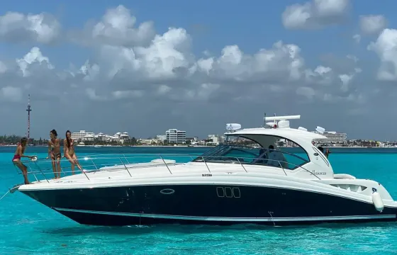 Exclusive Sea Ray 44ft Motor Yacht – Cancun Charter Experience for 15 Guests
