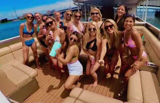 **Charleston's #1 Bachelorette PARTY boat Beach, Sun and Fun! Floats included**
