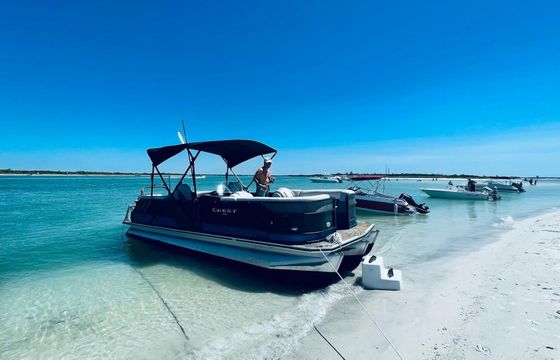 Crest Tritoon in Madeira Beach, Florida!