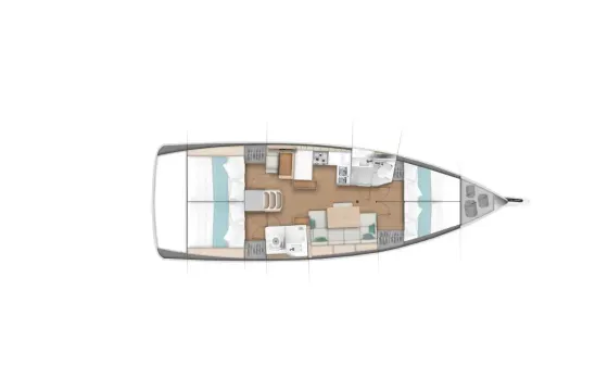Charter the 44ft "Sail Dance" Sun Odyssey 440 Sailing Yacht in Nettuno