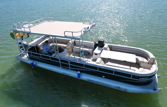 18 Person Waterslide Double Decker Pontoon in Lewisville, Texas (Free Lily Pad!)