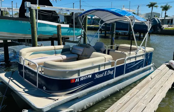 22' Sweatwatter pontoon, Yamaha 115HP, up to 14 people - gas included Bay Pines