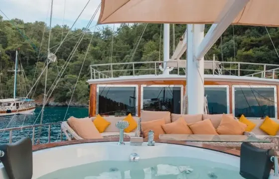 Charter the Luxury Gulet with Jacuzzi On Board in GOCEK BAYS.