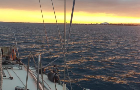 Champagne Sunset Cruise Aboard a 41' Jeanneau Sun Legende in Larnaca, Cyprus