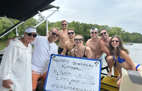Eat.Drink.Float.Repeat.  Fuhgedaboudit. | Luxury Tritoon Adventure on Lake Wylie