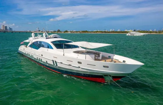 Deal of the Week! 120' Tecnomar Yacht for Rent in Miami, Florida.