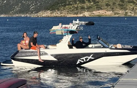 2023 ATX 22 Surf Boat Experience | Wake Surf & Wakeboard Lessons with Christina