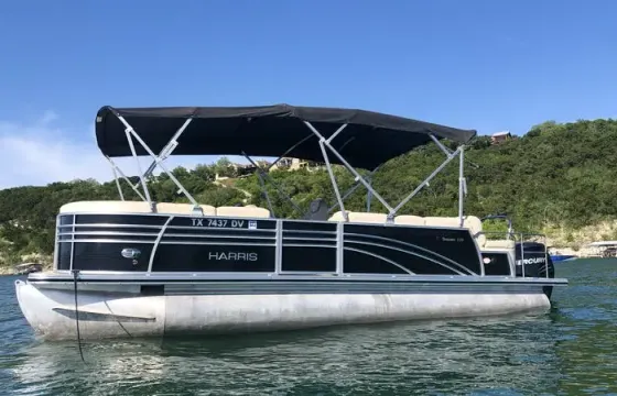 Best of 2023 Award Winner Harris Pontoon Boat Fridays from $120 per hour