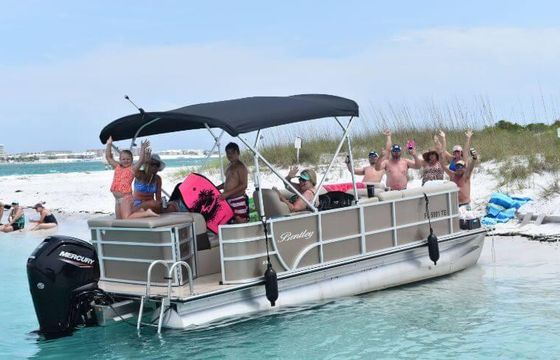12 Person Bentley Pontoon to enjoy Crab Island! - Fuel included