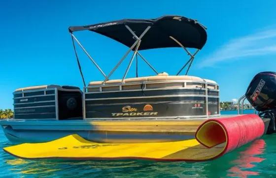20ft Pontoon Boat Rental in Fort Lauderdale with Captain – Up to 9 Guests