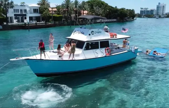 Celebrate with Yacht Party & Sightseeing in Miami Beach — up to 34 Guests!