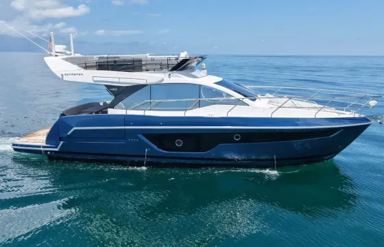 45' Schaefer Luxury Yacht | Spacious Flybridge + Premium Sound & Sandbar Parties