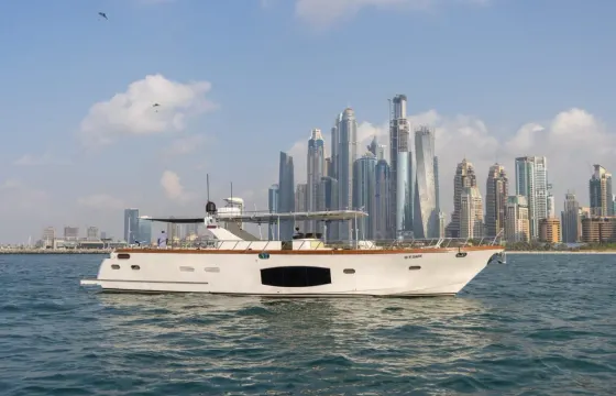 75ft Event Yacht Rental Dubai Marina - Capacity for 35 Pax & Crew