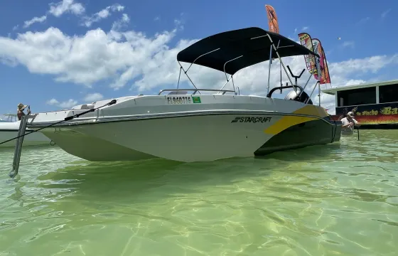 Super Fun Deck Boat Captain included