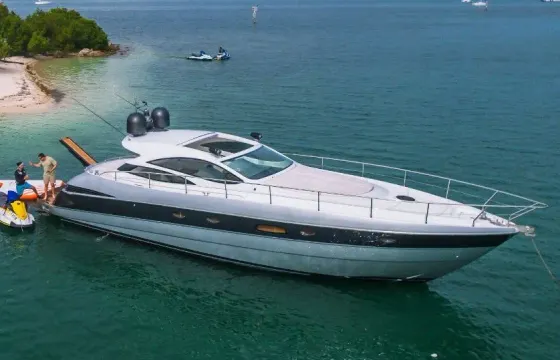 Enjoy Miami aboard the Georgeous Pershing 50’ Velocity Motor Yacht
