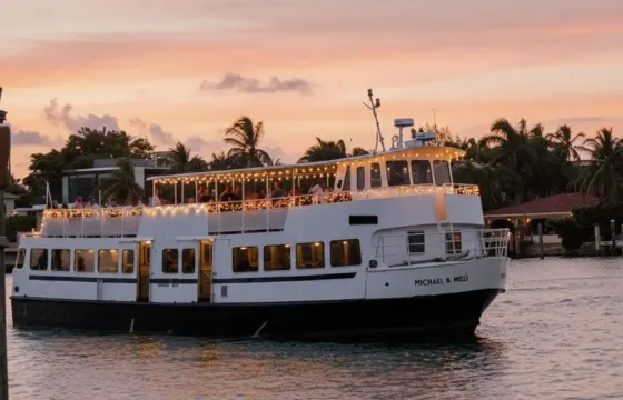 75ft Ferry Style Boat can take up to 145 Passengers with Maximalism Interior