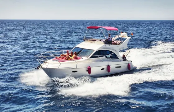 Luxury Galeon 390 Fly Pink Yacht Experience in Palma