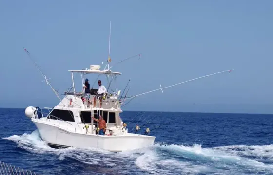 Enjoy Fishing in San Sebastián de La Gomera, Spain on 35' Cabot Sport Fisherman
