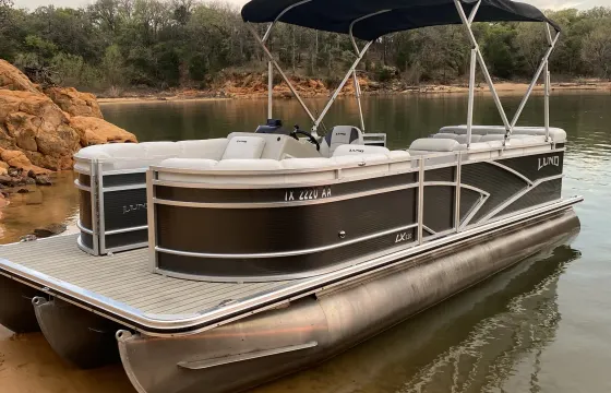 22ft Lund Pontoon Party Machine – Cruise, Tube & Chill - DFW area lakes