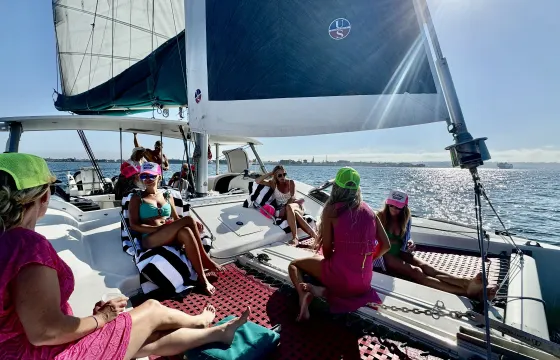 12 passengers: Explore San Diego Bay on a Luxury Sailing Catamaran