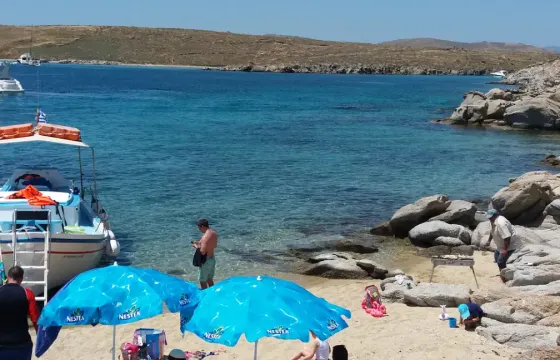 Custom Traditional Wooden Boat Tours to south coast and Tragonisi or Delos Rinia