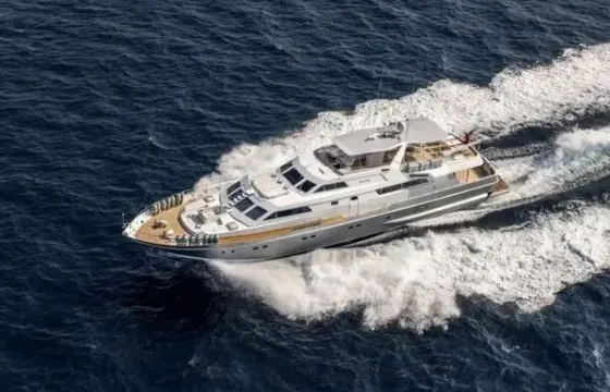 Luxury 108ft Alalunga Motor Yacht Available in Saint-Tropez for Day Charters