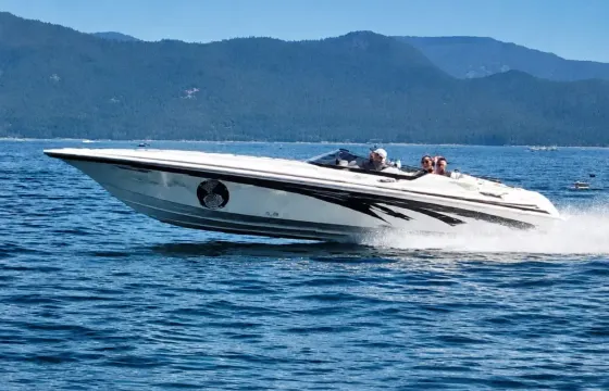 Lake Tahoe’s Ultimate Speed & Sunset Charter Experience aboard 32' Fountain Boat