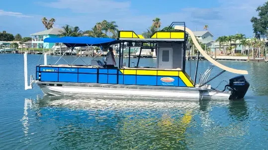 ''Rock The Boat: Bahama'' Tropical Pontoon Custom for Cruising Madeira Beach