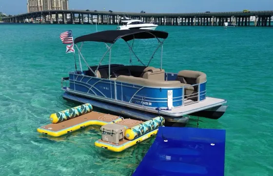 Private Crab Island Charter with Bote Hangout Floats