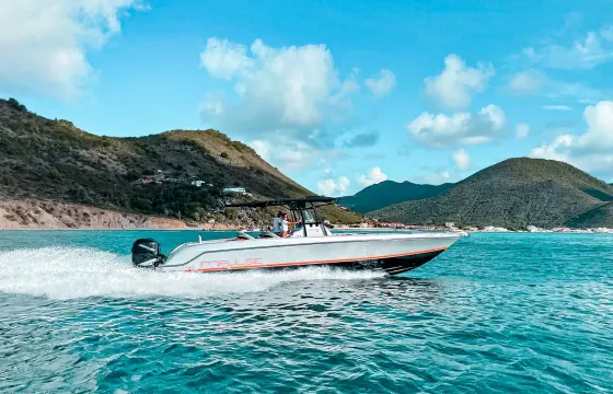Full day around St. Barth. Donzi 38