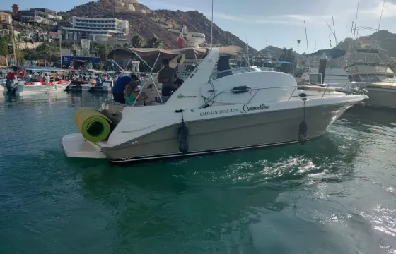 34ft Brown Sea Ray Sundancer Motor Yacht Rental in Cabo San Lucas
