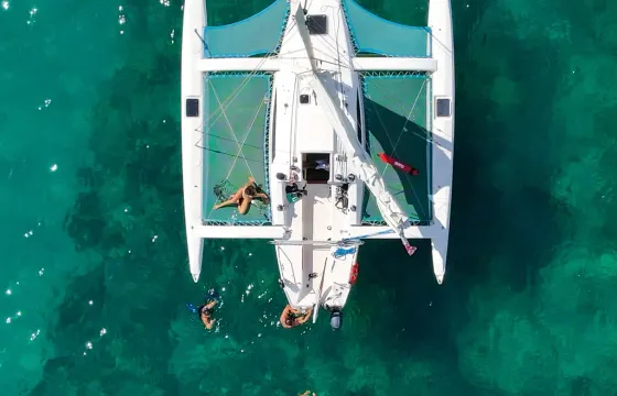ONE OF A KIND, trimaran swimming & sailing charter experience in Waikiki