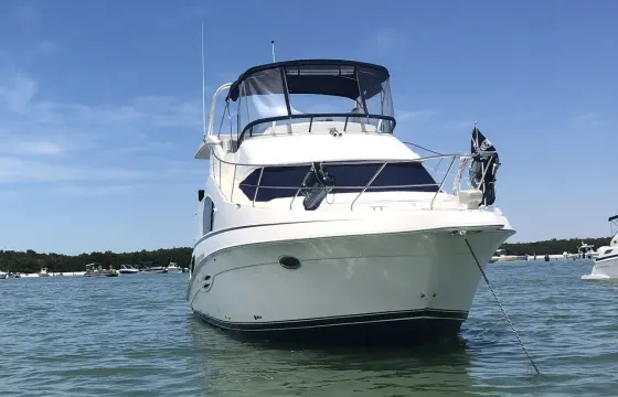 Beach, Dolphins, Lunch, and Sunsets on the 39ft Silverton Yacht
