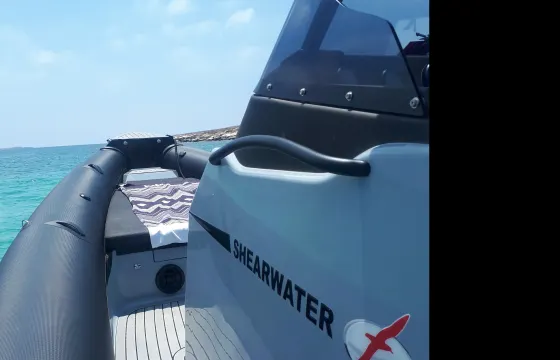 30ft Shearwater RIB with Skipper for daily luxury excursion in Mykonos