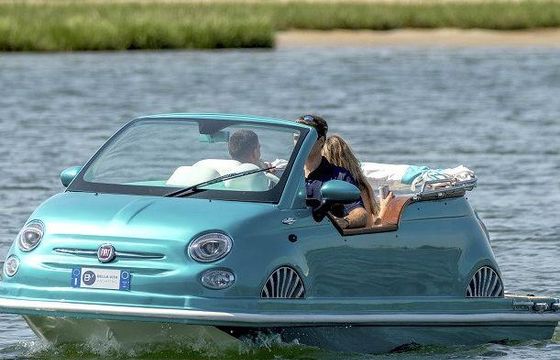 16' 2024 Fiat 500 Water Taxi/Tubing Car Boat Rental in Sag Harbor, New York