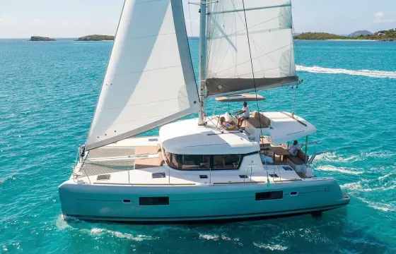 Explore Naxos Aboard our Catamaran Lagoon 42'