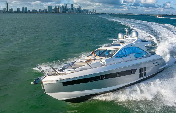 55' Azimut Luxury Yacht Sleek in Miami