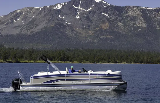 Silver Class Premier 27' Crest Pontoon on Lake Tahoe!