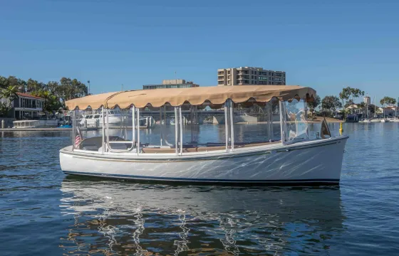 22' Electric Gondola Captained Cruise - Sunset, Romance or Dinner Options