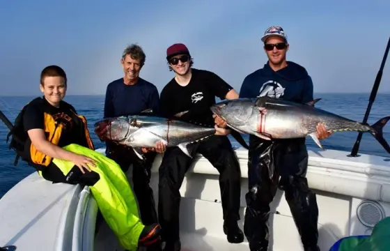 Striped Bass and Bluefin Tuna Fishing Charter in Truro, Massachusetts (33' Boat)