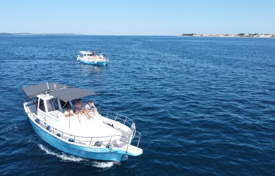 Traditional Dalmatian wooden boat Pasara