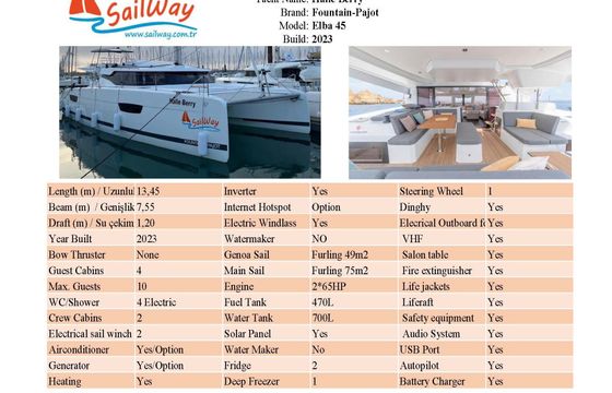 Fountaine Pajot Elba 45