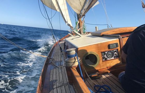 Traditional Vintage sailing boat