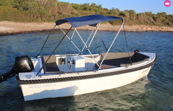 silver yacht silver 495