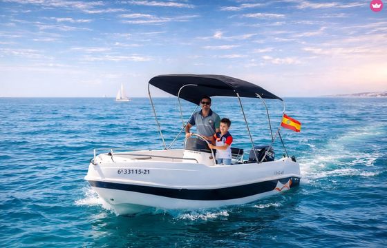 barco privado para avistamiento de delfines